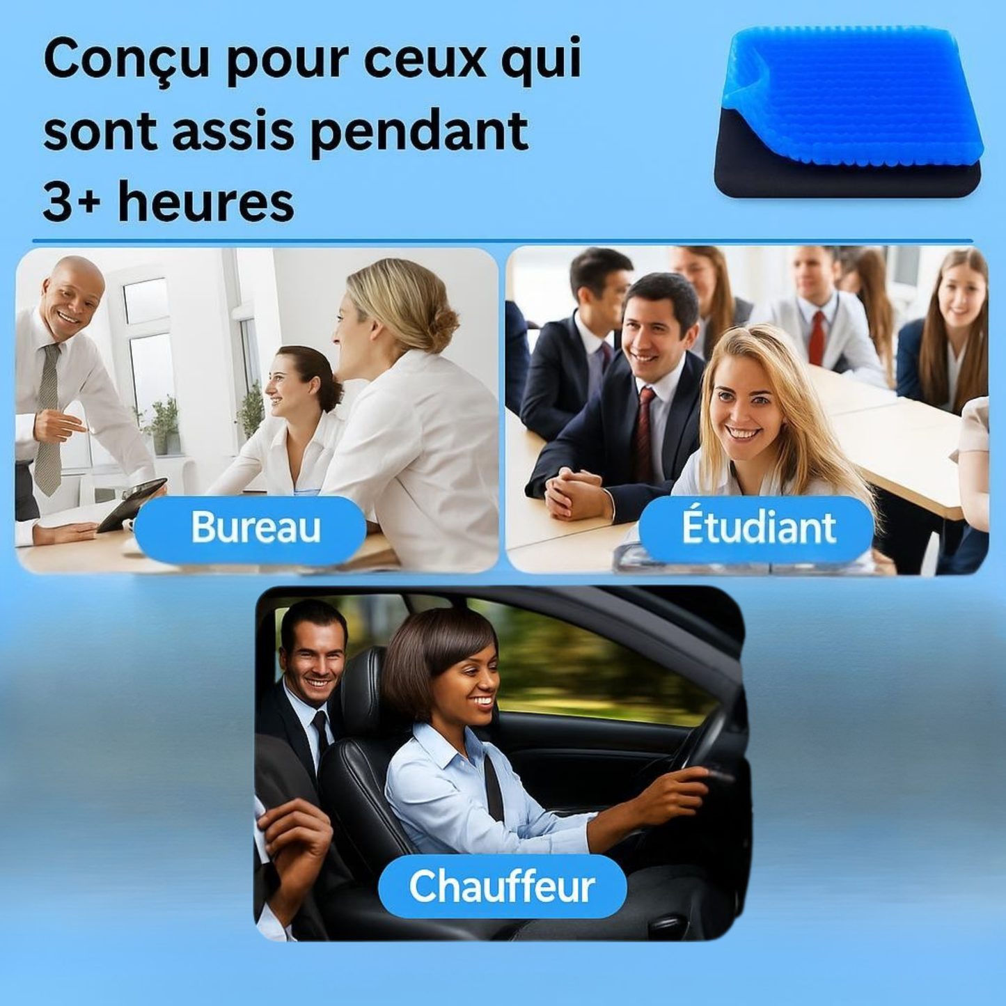 Coussin Ergonomique Gel Confort™